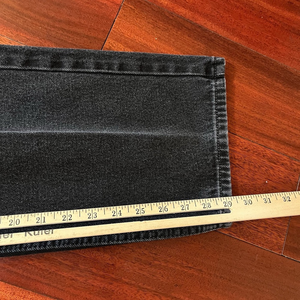 Levis Jeans Mens 40x30 (39x29) Black 505 Straight Leg Workwear 100% Cotton Denim - Picture 8 of 10